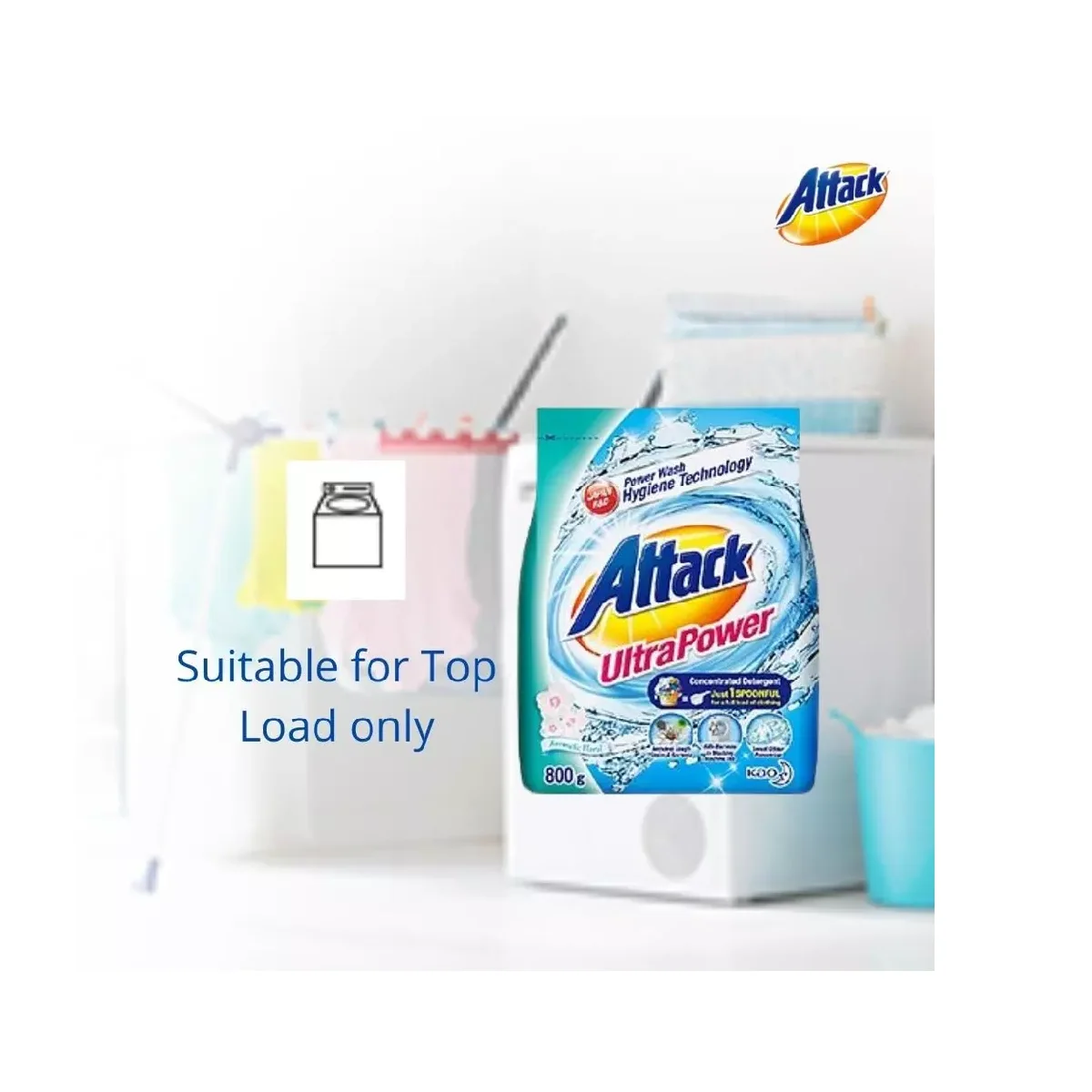 High Foam Whiten Safe Aroma Indoor Drying Washing Powder New Thailand Attack Ultra Laundry Detergent Power Floral 800g for Sale
