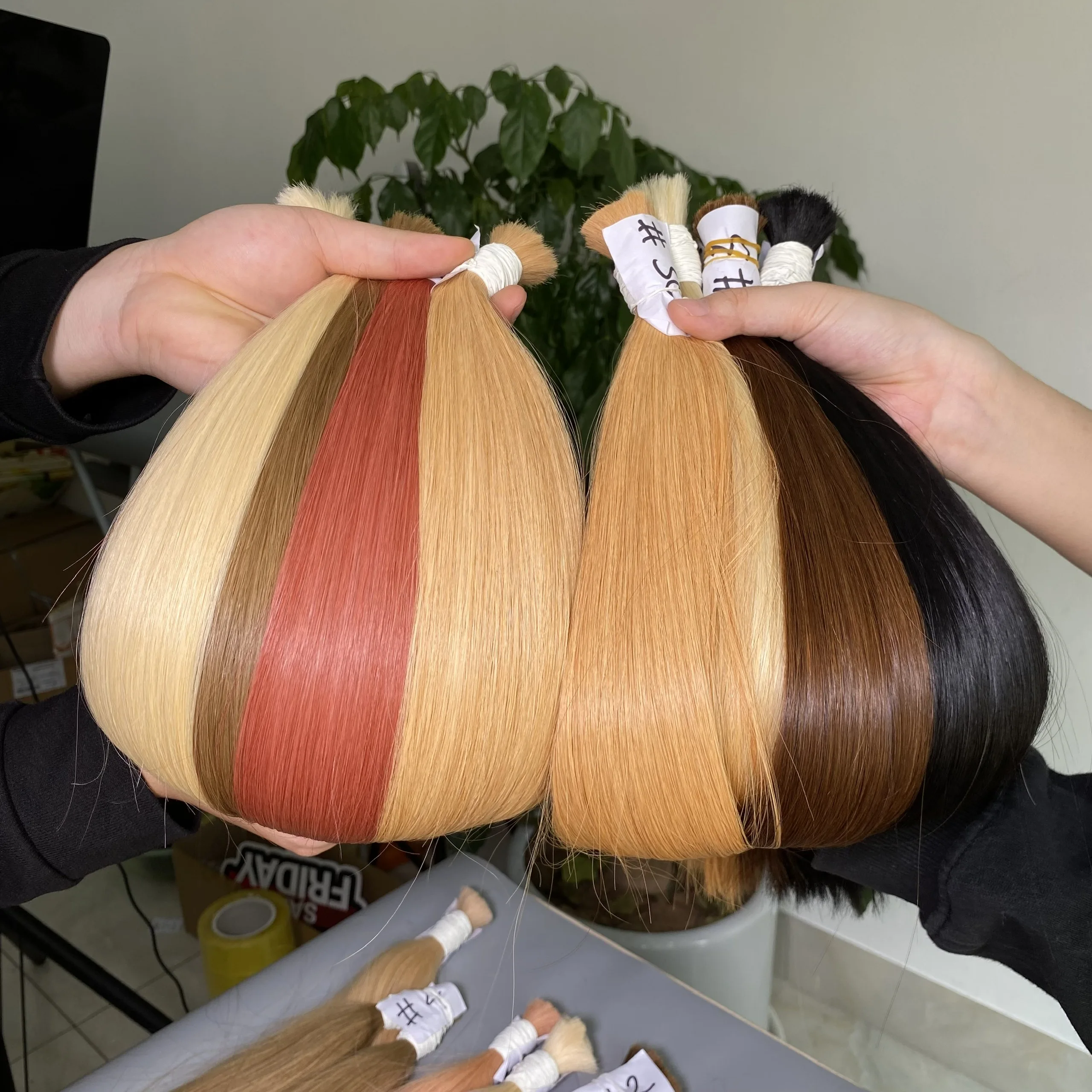 Wholesale Bulk Straight Unprocessed Vietnamese Hair Extensions Long Lasting 100% Human Hair 12A Grade