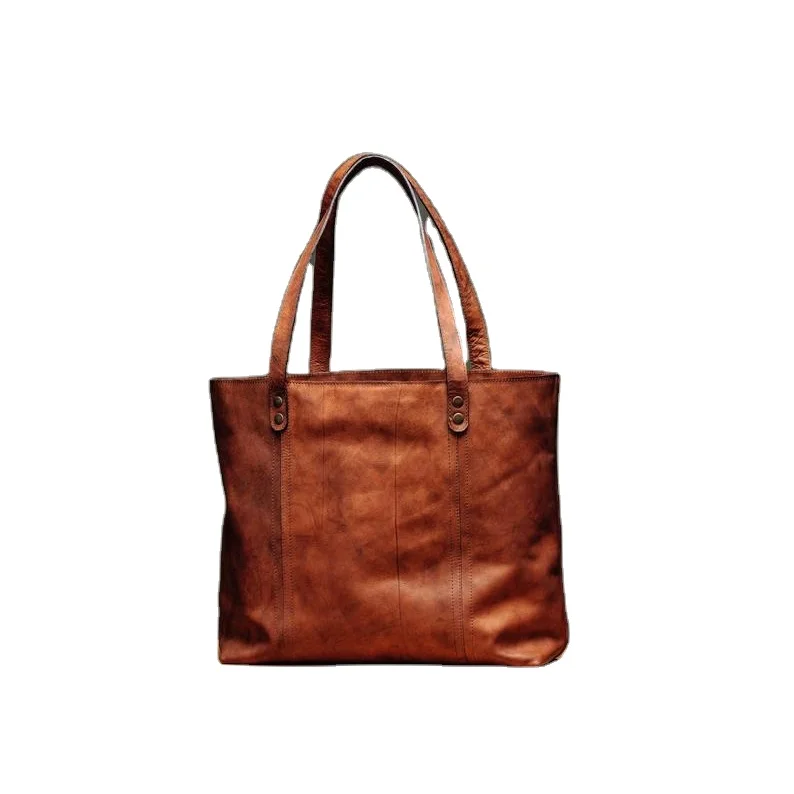 Hot Selling Women Genuine Leather Travel Luxury Soft Handbag Anniversary Gift For Wife Leather Tote Bag Large Capacity Hand Bag