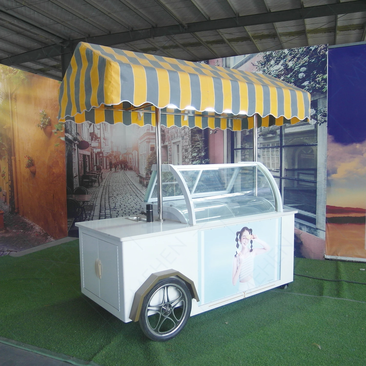 New Design Cheap Glass Commercial Gelato Table Icetray Portable Kind Taste Door  Ice Cream Display Freezer