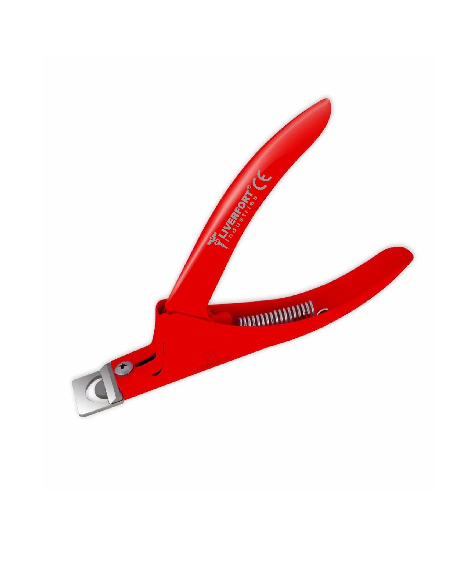 Acrylic Nail Tips Clipper Stainless Steel Nail Edge Cutter Red Trimmer for Nail Art Beauty Salon Tool Manicure By LIVER FORT