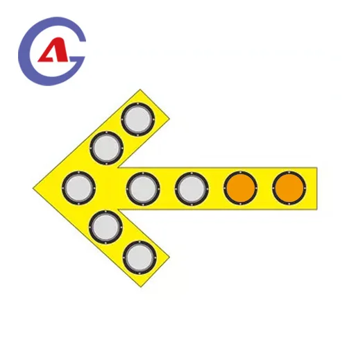 Custom 360 Rotation Solar Powered Flashing Trailer Mounted Traffic Signs LED arrow light signal board