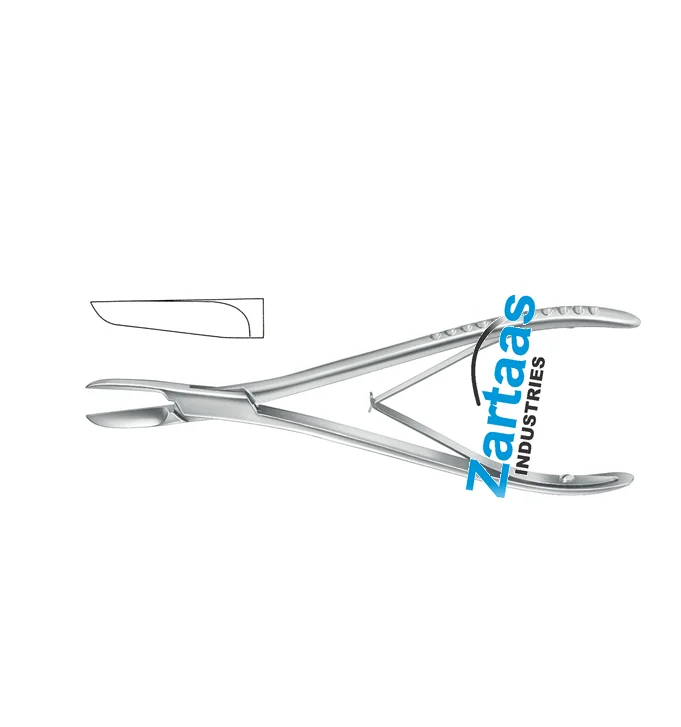 High Quality Stainless Steel Non-Sterile Cottle Kazanjain Bone Cutting Forceps Straight Length 19 centi meter