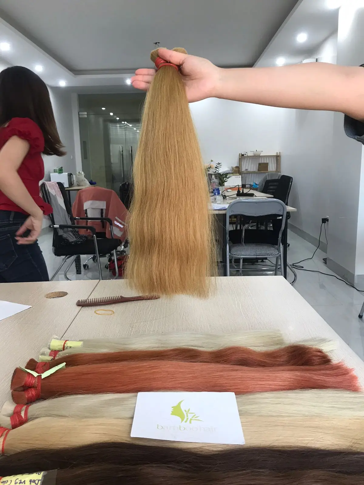 BAMBOOHAIR Russian Remy Piano Hair Extensions Double Drawn Hair Extensions Virgin Bulk Hair Wholesale from Vietnam