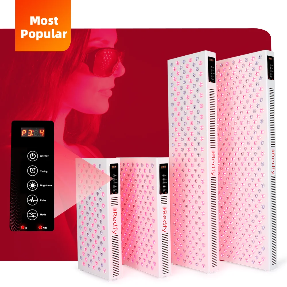 Redfy New Updated Pain Relief Led Therapy Light Nir Infrared 660nm 850nm Full Body Red Light Therapy Panel Device