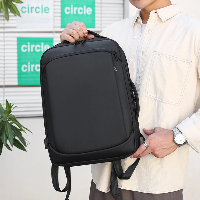 Wholesale Business 15.6 Inch Laptop Backpack with USB Charging Port Water-Resistant Daypack for Travel Covers & Bag