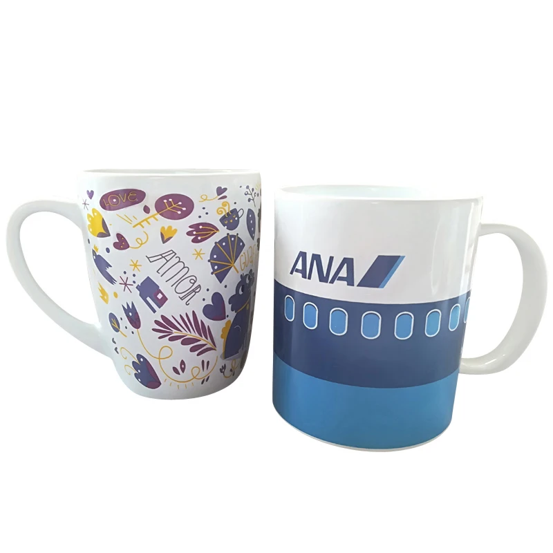 Wholesale Top Grade 3A Quality Blank Sublimation Coating Tyre 11oz White Ceramic Porcelain Tea Coffee Cup Mug