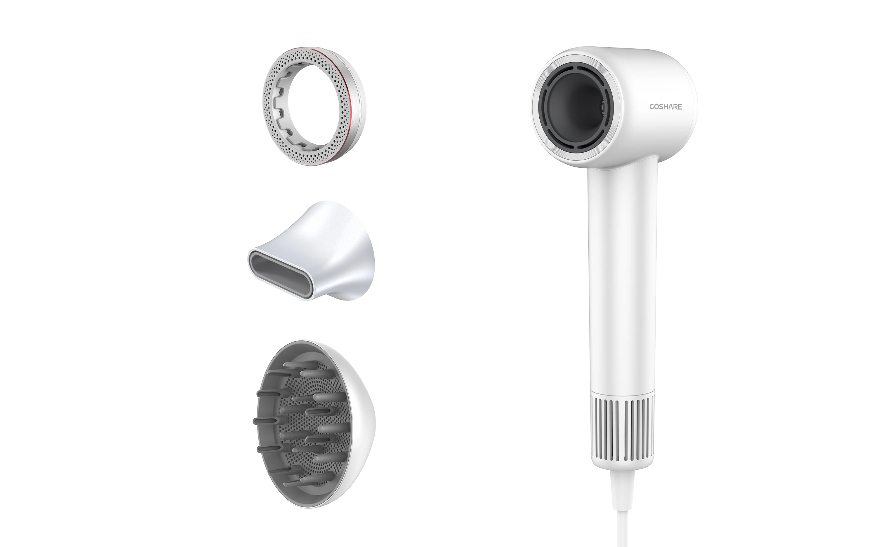 COSHARE High speed hair dryer 110000 RPM Brushless Motor 500 million negative ions care Hair with the Ultra Low Noise hair dryer