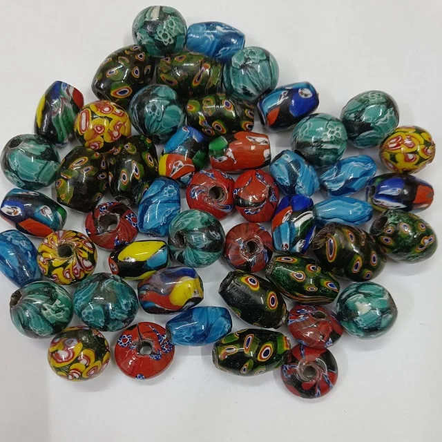 Mixed wholesale big hole beads Handmade Furnace Beads for Jewelry on sale Design from india manufacture Furnace Beads