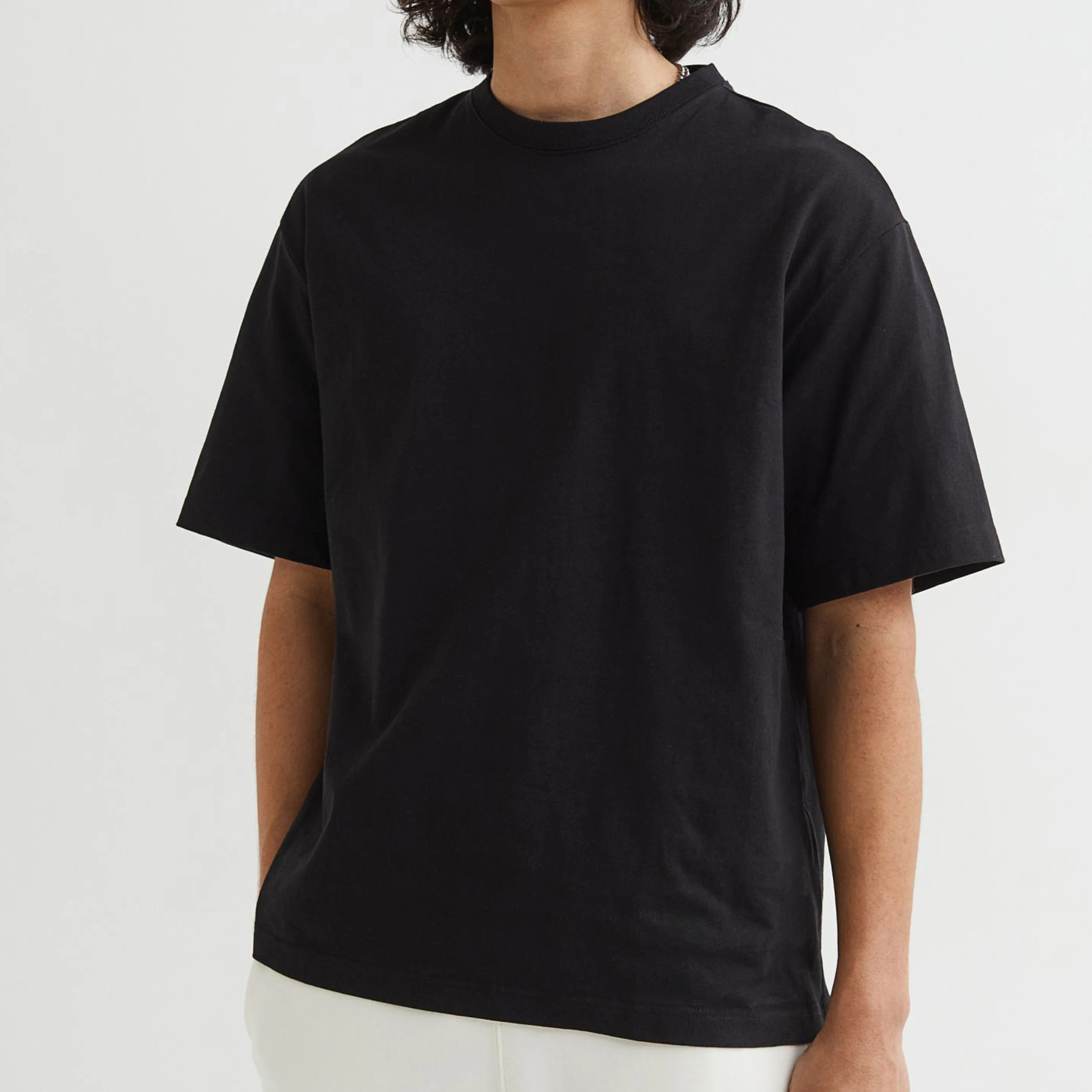 Wholesale Mens Camiseta High Quality T-shirt Printing On Demand Custom Printed Logo Label 100% Cotton Embroidery Blank T Shirt