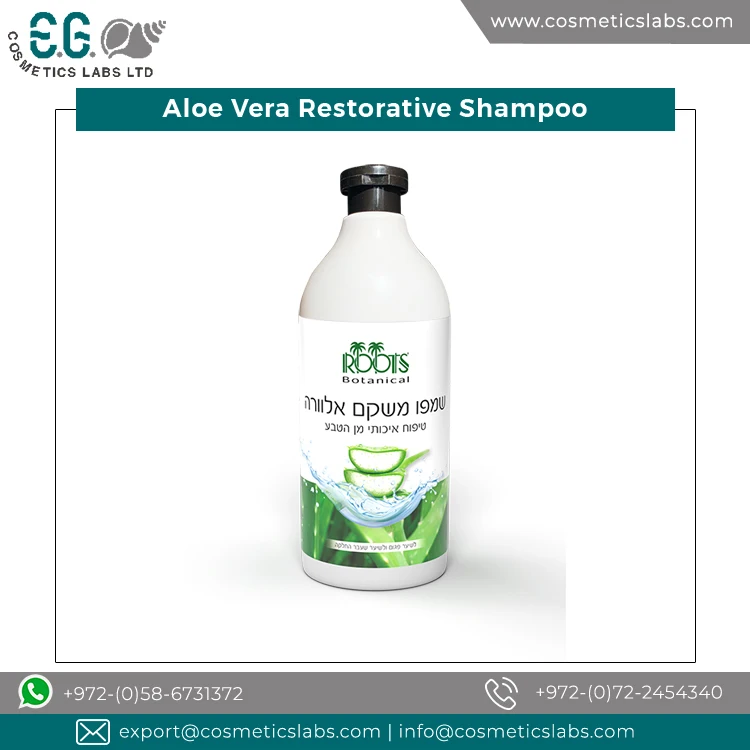 Genuine Dealer Manufacturing 100% Natural Paraben Free Top Notch Quality Aloe Vera Restorative Shampoo for Hairs