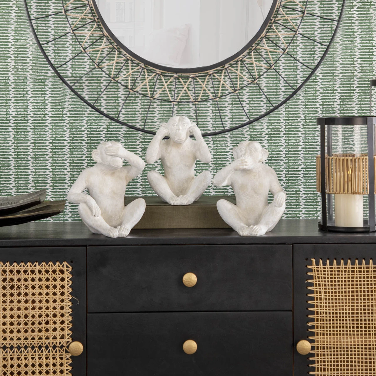 Sagebrook Home S/3 Resin 10 Inch Monkey See No/Say No/Hear No Figurine Premium Quality Wholesale Supplier