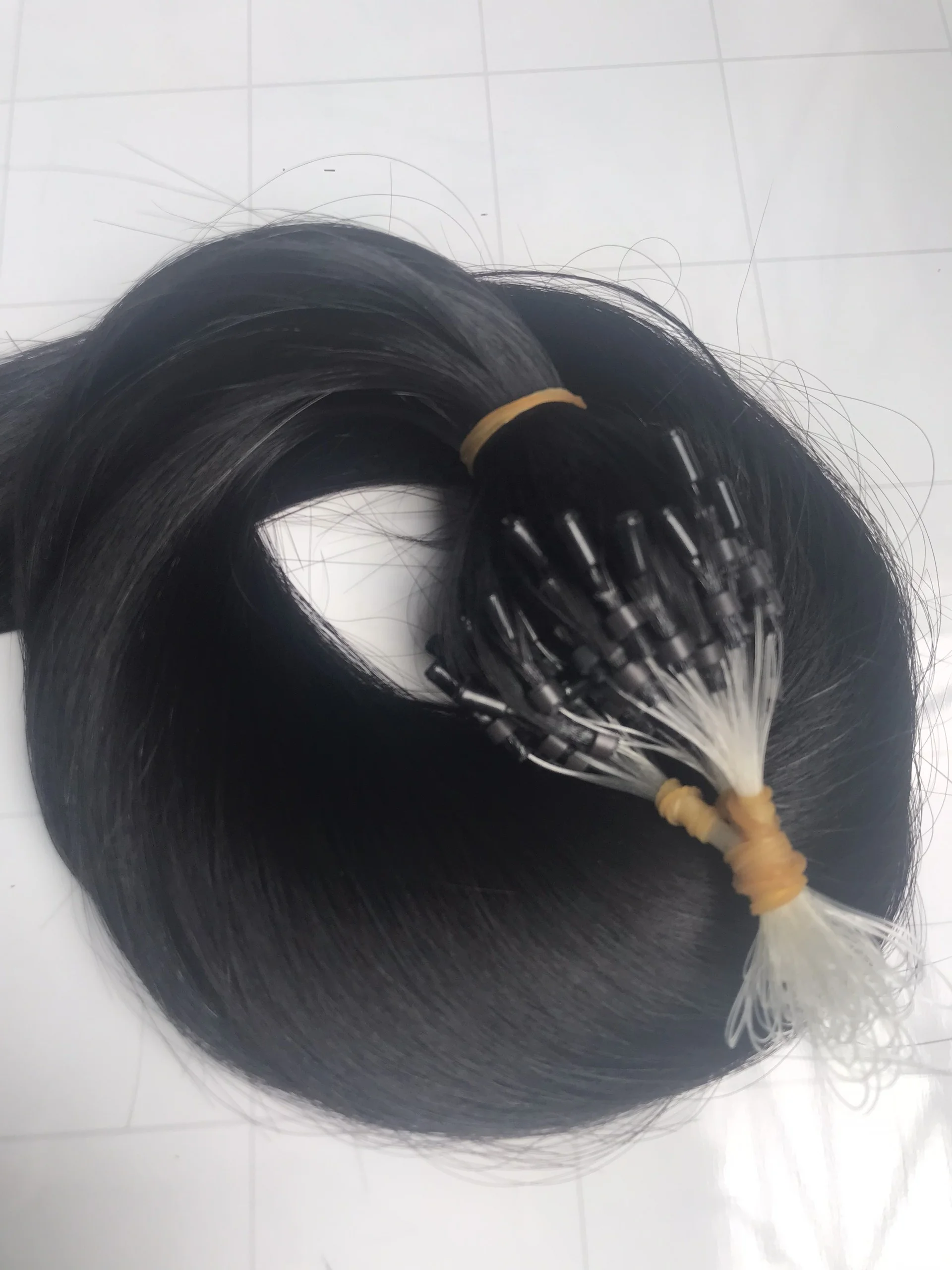 Оптовая продажа высококачественный поставщик волос Remy Micro Loop для наращивания чистые необработанные натуральные человеческие волосы из Вьетнама