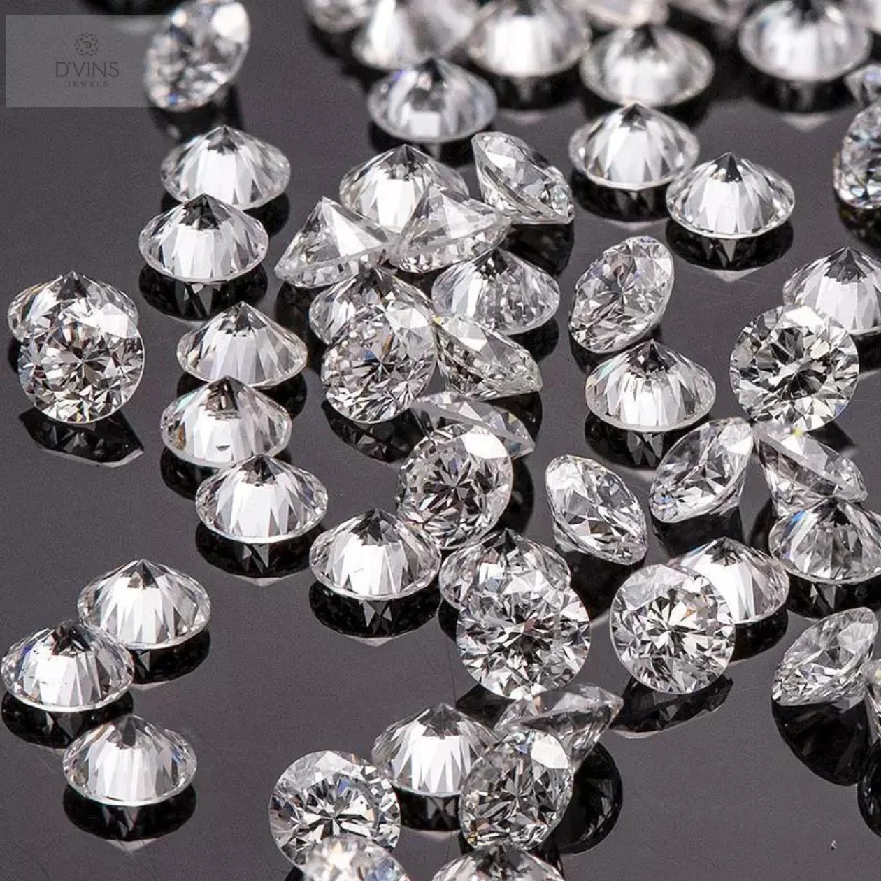 Natural Loose White Diamonds VVS2-VS1 Clarity GH Color 1.25 to 1.8 MM Melee Diamond Polished White Round Cut Diamond Parcel