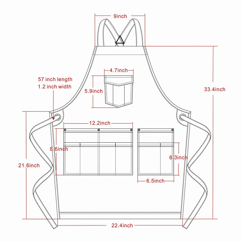Barber Apron Fashion Milk Tea Shop Baking Men Women Work Clothes Barber Apron Custom Printing Tactical Chef Apron