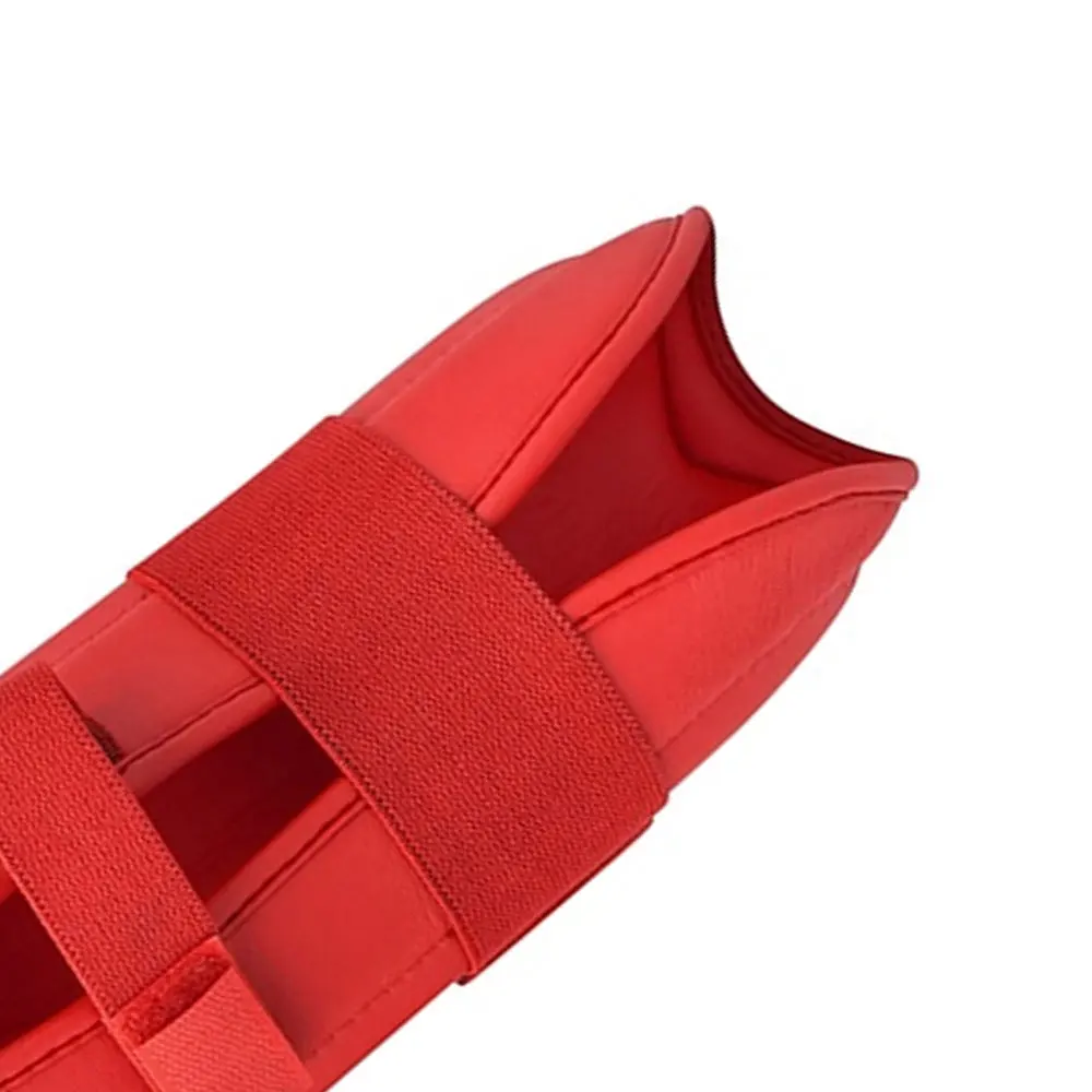 2024 Latest Model Training Wear Shin Guard Custom Made Genuine Leather Boxing MMA Thai Pads In Plain Color