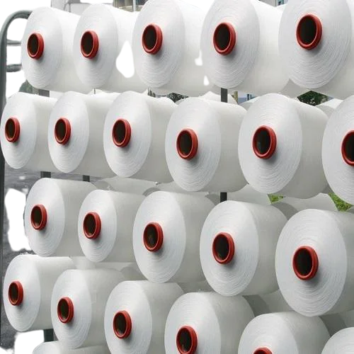 150/72 High Tenacity Raw White Poly Lurex Embroidery Yarn MS & ST Type Metallic Yarn for Fashion & Textile Applications