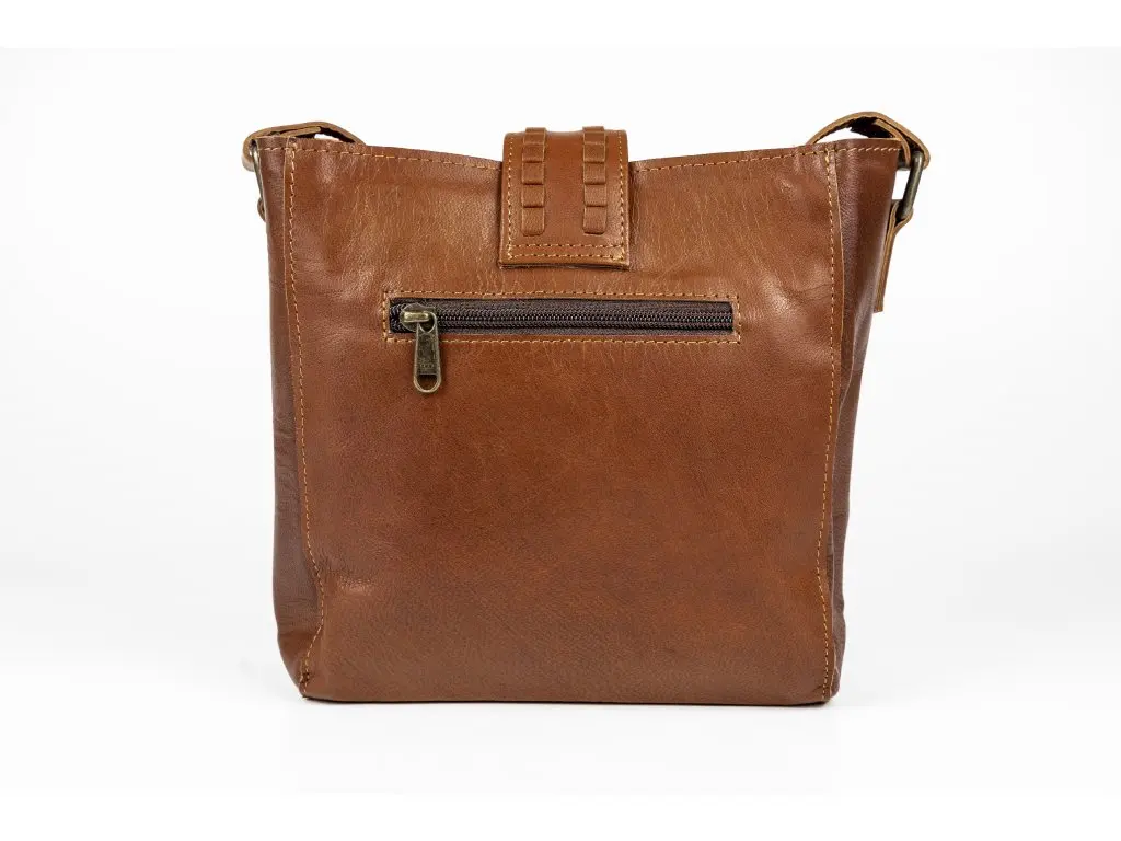 Customised Genuine Leather Handmade Designer Sling Bag with Adjustable Single Shoulder Strap and Stud Closer for Daily Use