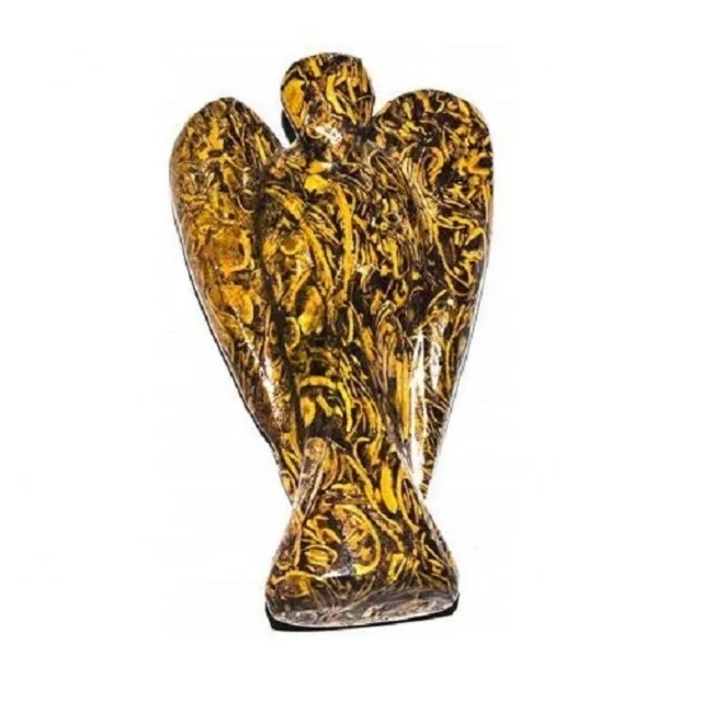 Wholesale Handmade Natural Mariam Jasper Stone Angel  for Reiki & healing Purpose for Unisex crystals healing stones