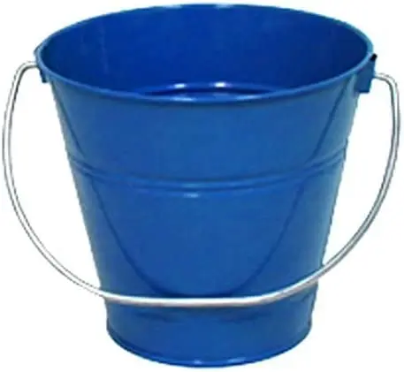 Blue Steel Serving Buckets Mini Chip Royal Metal Ice Bucket with Tong Aluminum Champagne