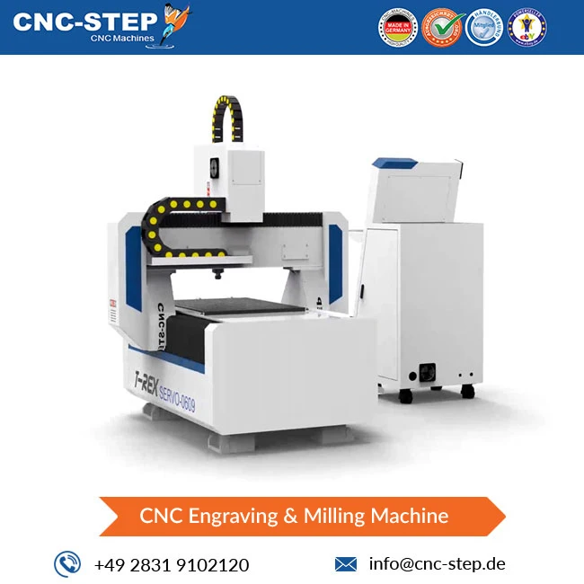 3500-18000 Range of Spindle Speed(r.p.m) T-Rex Servo-0609 Servo Drive CNC Engraving & Milling Machine 1650 x 1440 x 2050 mm