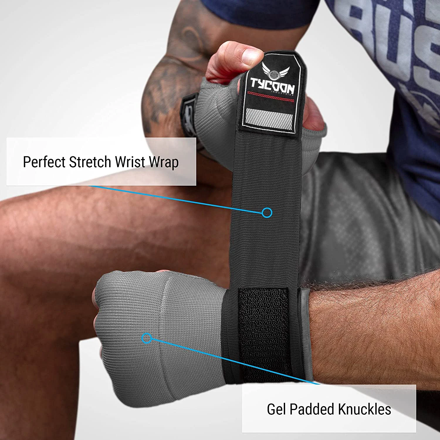 Padded Inner Gloves Training Gel Elastic Hand Wraps for Boxing Gloves Quick Wraps Kickboxing Bandage inner gloves