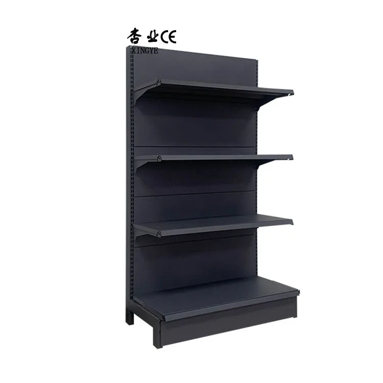 Factory custom color size black pet supplies supermarket shelf grocery store racks potato chips display shelf