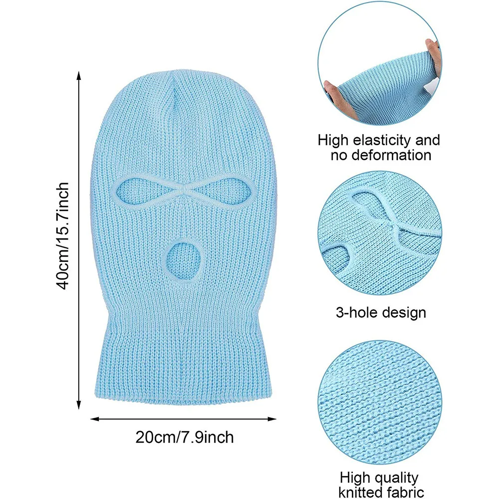 High quality Outdoor Balaclava Ski Mask warm winter 100% acrylic knitted Good Price custom ski snow wear full face mask