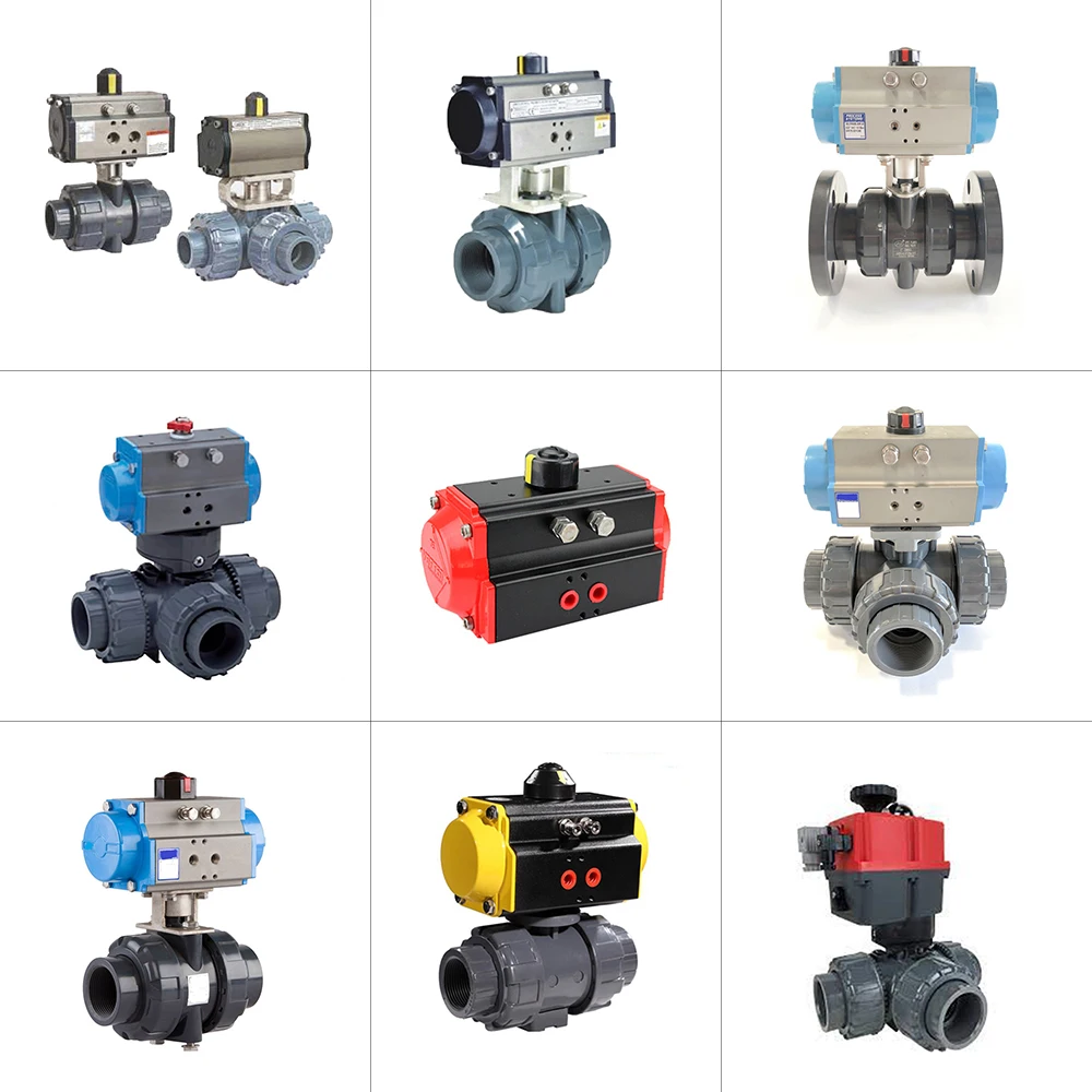 Robust Industrial Design Pneumatic Actuator UPVC Ball Valve And Other Heavy Duty Valves At Best Price