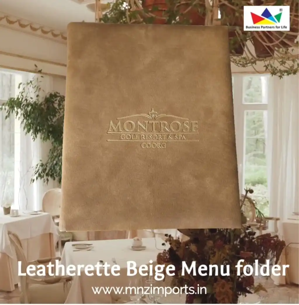 Menu cover with plastic inserts Loose-Leaf Folder Menu Book Cover for Restaurants Hotel & Hospitality products