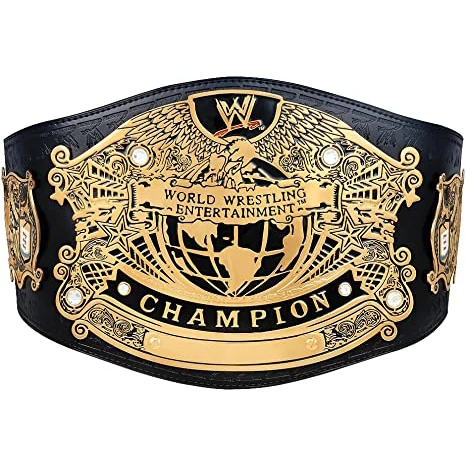 World wrestling heavyweight wwf championship belt made with high quality leather custom thickness brass 3mm plates