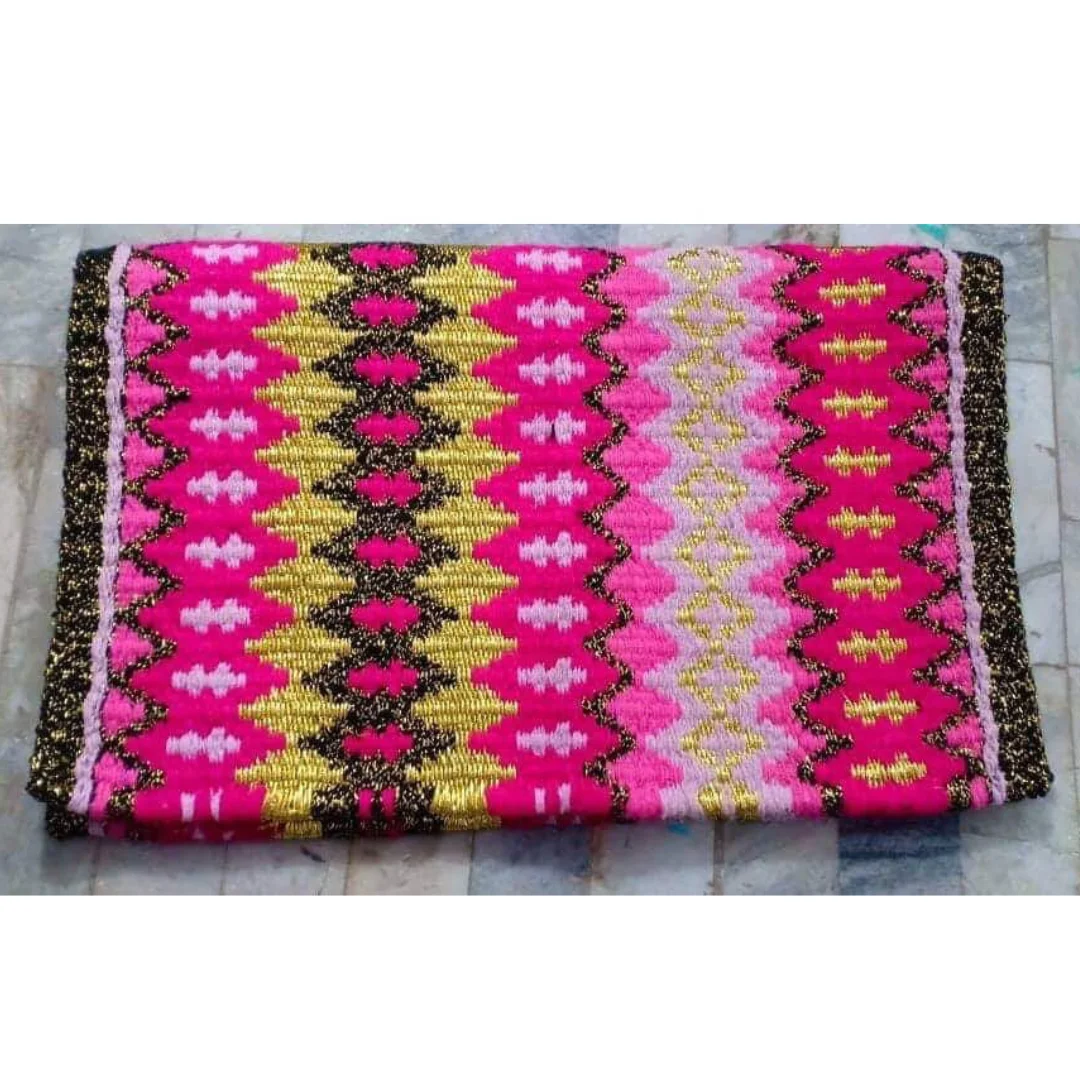 2023 New Horse Saddle Pad Equestrian Glitter Saddle Blanket Horse Equipment For Racing Clothing Sports Western Wool Saddle Pad