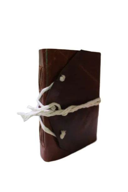 Indian Handmade Brown Soft Genuine Leather Journal Blank 200 Paper Pages 7x5 With Tribal Closing Diary for travel