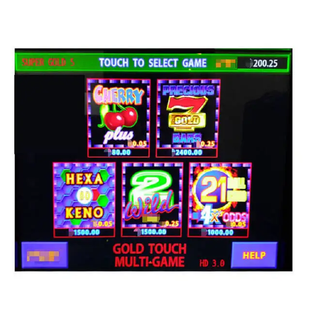 Super Gold 5 2022 5 IN 1 High resolution Gold touch customized arcade video game fire link WMS550 POG game board factory