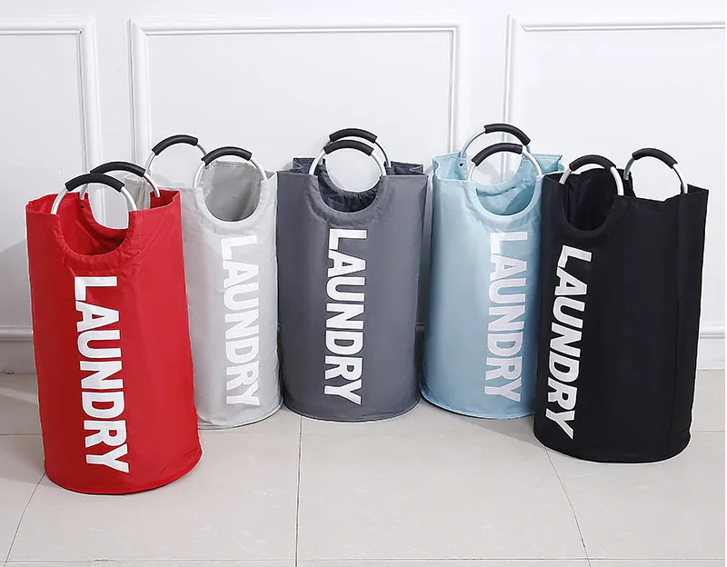 OEM Custom Black White Storage Type Cheap Unique Large Stackable Multipurpose Laundry Bags & Baskets