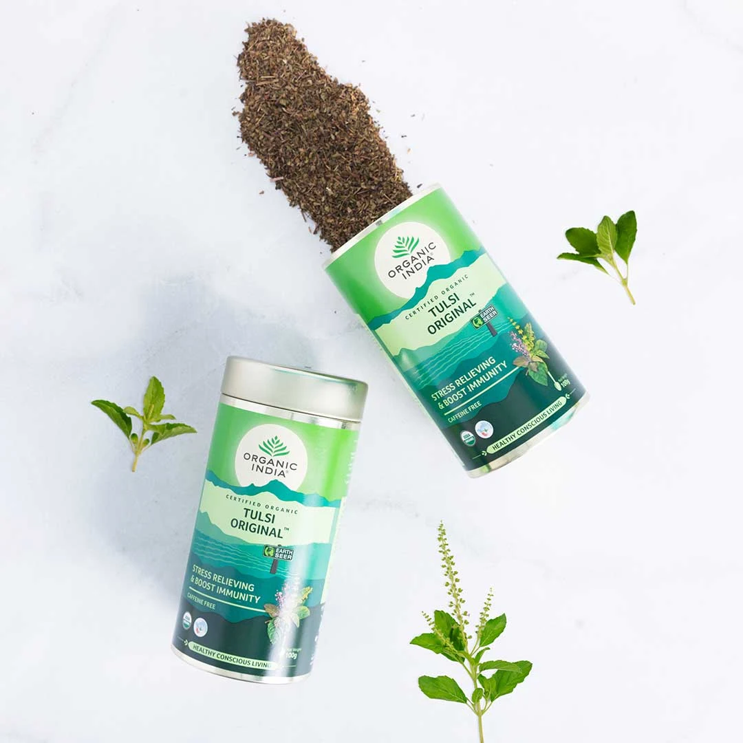 Органический индийский Tulsi оригинальный зеленый чай из Индии