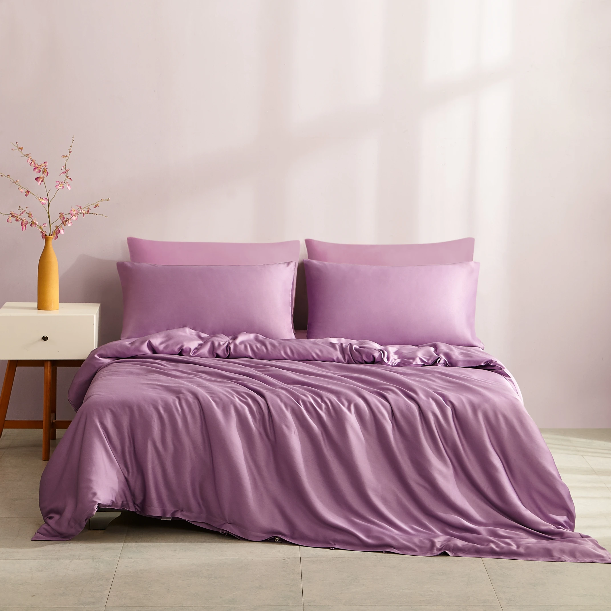 Hot Selling Popular customized soft comfortable microfiber Dyed duvet cover sets for home bedding set duvet cover 6 piece