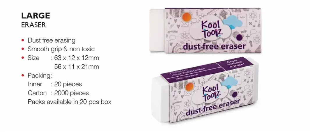 Erasers  Factory Offer Cheap Price Logo Printing Eraser Skillful Manufacture Colorful School Office Stationer