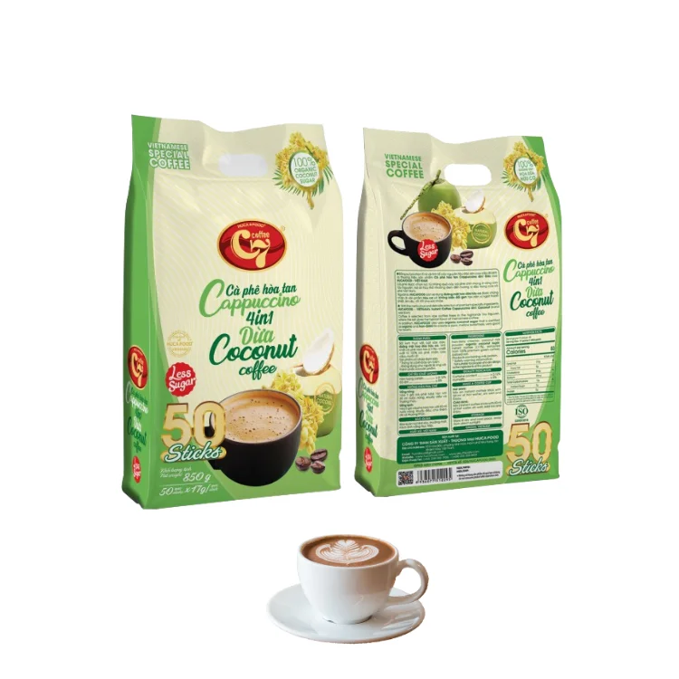 Instant Coffee Wholesale Making Coffee Beans Arabica Using With Hot Water Coconut Coffee Flavor From Vietnam Manufacturer