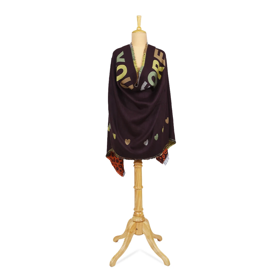 Best Selling Jacquard Scarf for Women Acrylic Cotton & Wool Handmade Square Luxury Style with Multiple Designs Made From Silk