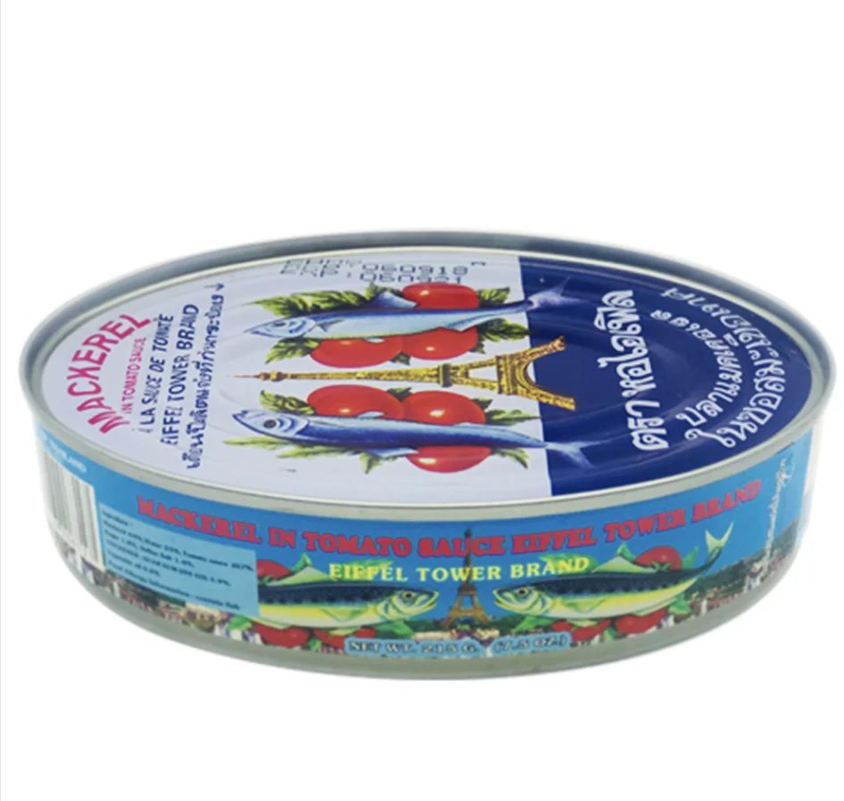 Canned Fish Sardines Mackerel Seafood in Vegetable Oil Tomato Sauce Quality Products