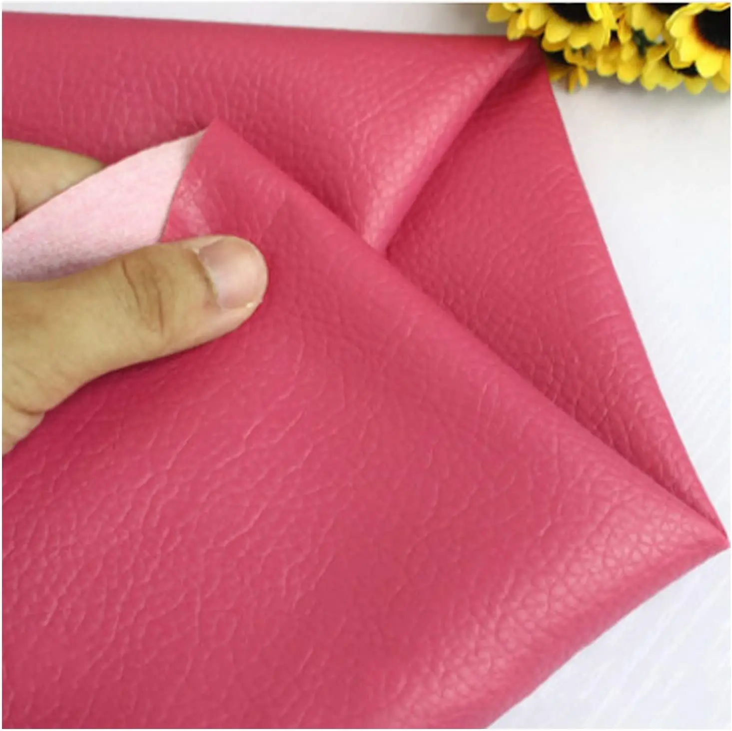 Faux leather Suede Microfiber  Material Fabric PU Leather Synthetic Leather For Car Seat Covers Handbag Sheets Sofa