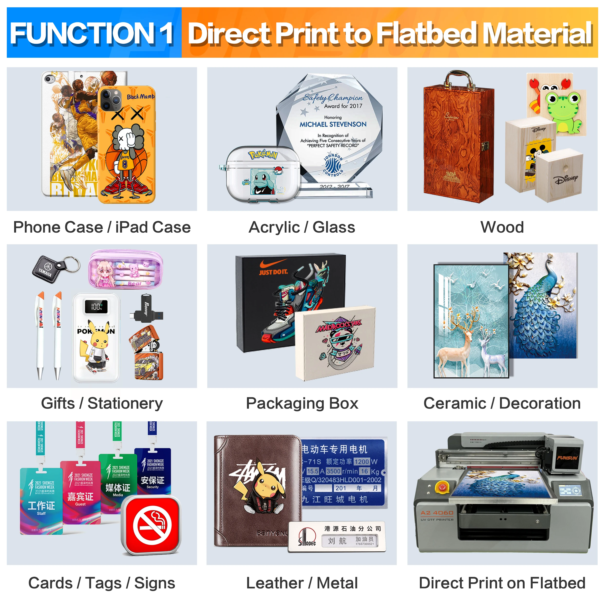 2024 Multi-function A1 A2 A3 Uv Printer Machine Automatic Uv Led Flatbed Printer Uv Dtf Printer 3d Embossed Printing Machine