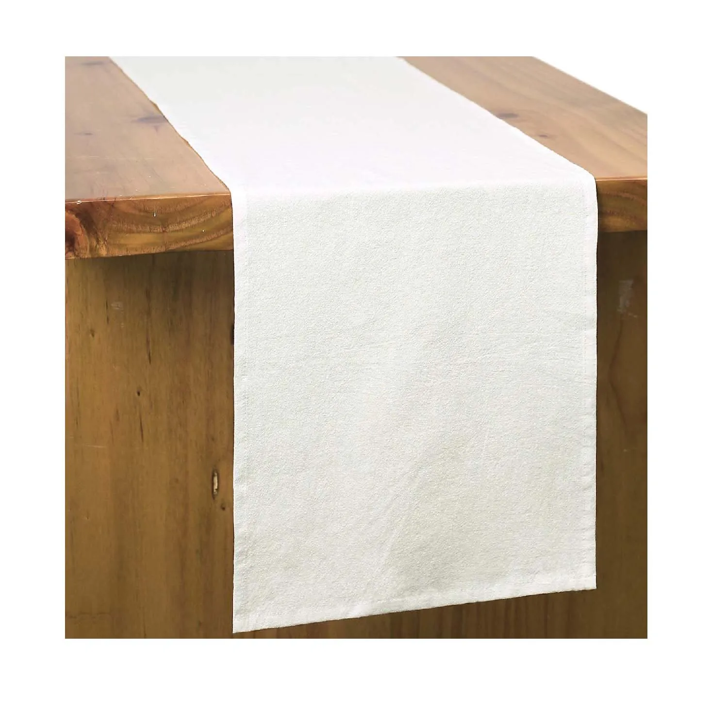 White Dinner Table Runner 12x72 Inches 100% Cotton Solid Plain Runner Dining Table Party Restaurant Wedding Christmas Decore