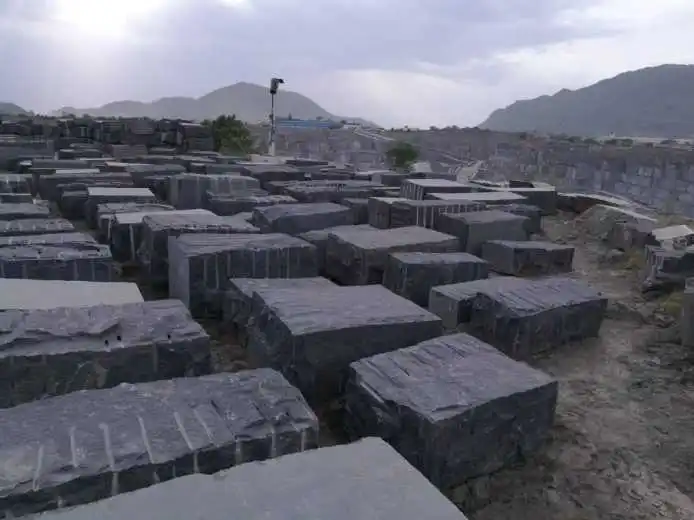 Premium quality Black galaxy granite blocks from direct quarry owners timely delivery customized sizes