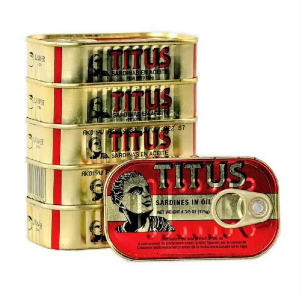 Canned Sardine in Vegetable Oil 125g Sardine canned fish wholesale Canned fish canned sardines Instant canned food