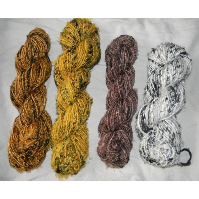 Banana silk yarn in multi color in skeins of 100 gram available in solid color also
