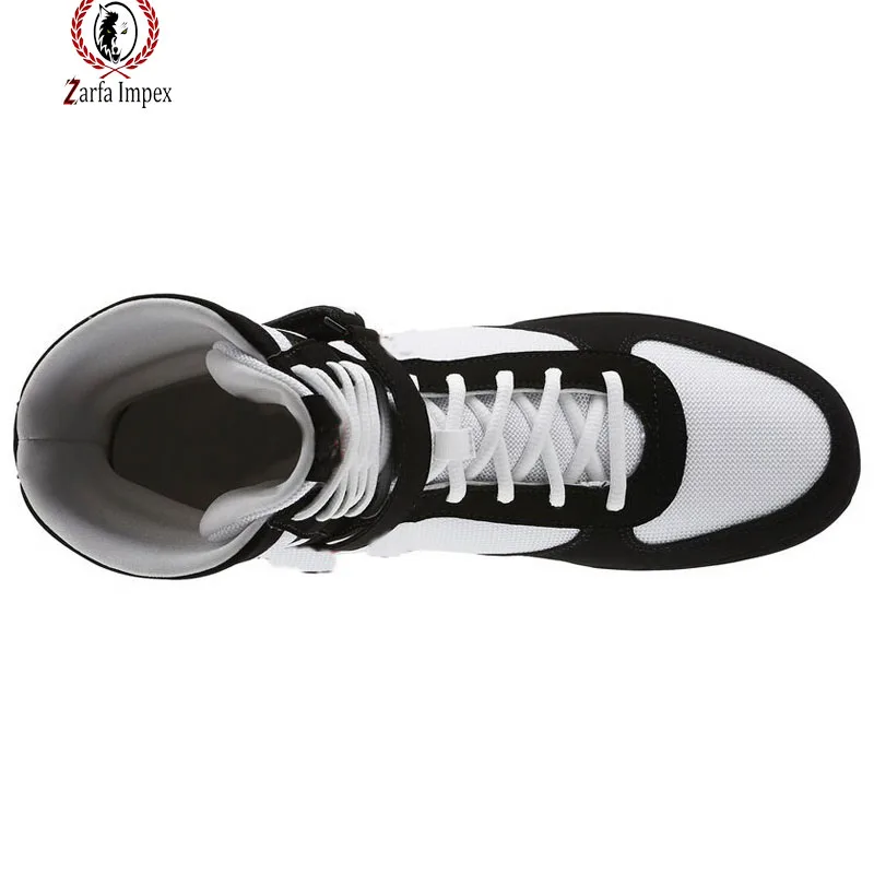 Best Boxing Equipment Customized Design Your Logo Or Label Black Durable Kick Boxing Wrestling Men Shoes