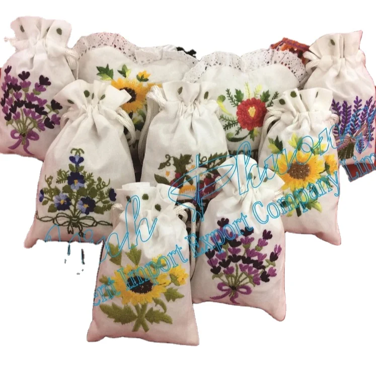Wholesale Vietnam Beautiful Lavender Sachet Embroidery Crafts from Vietnam Best Supplier Contact us for Best Price
