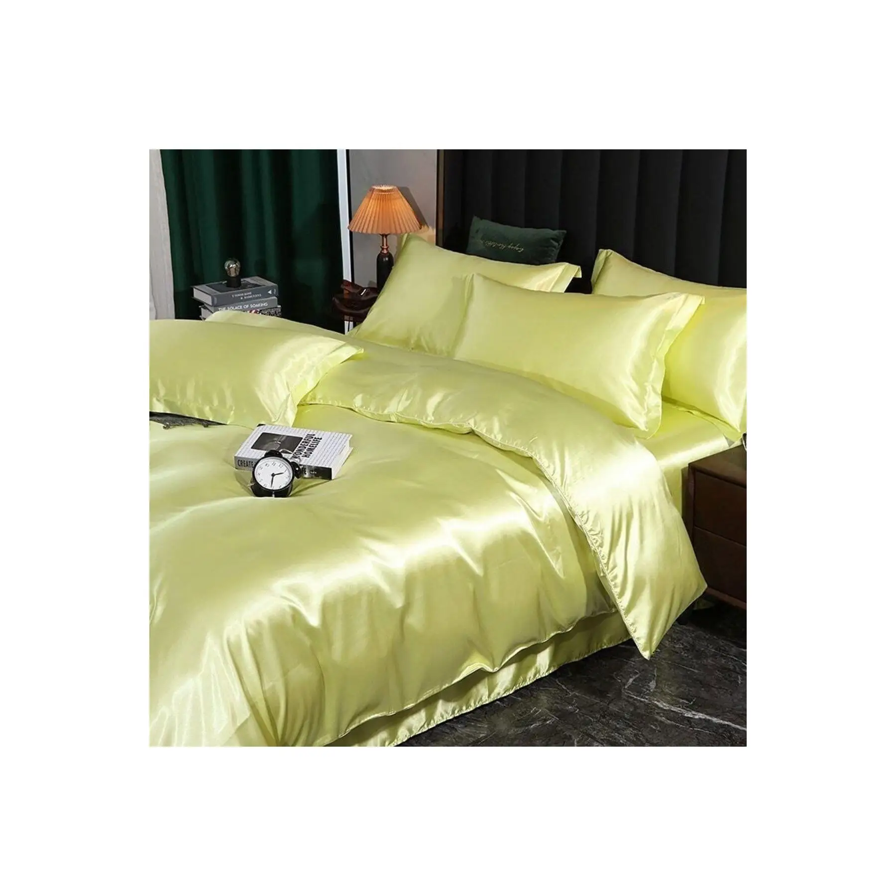 Boby Silk - 100% Pure Silk Double Luxury Duvet Cover Set - 100% Silk Luxury Double Duvet Cover